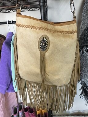 Idyllwind Hair On Hide Fringe Crossbody